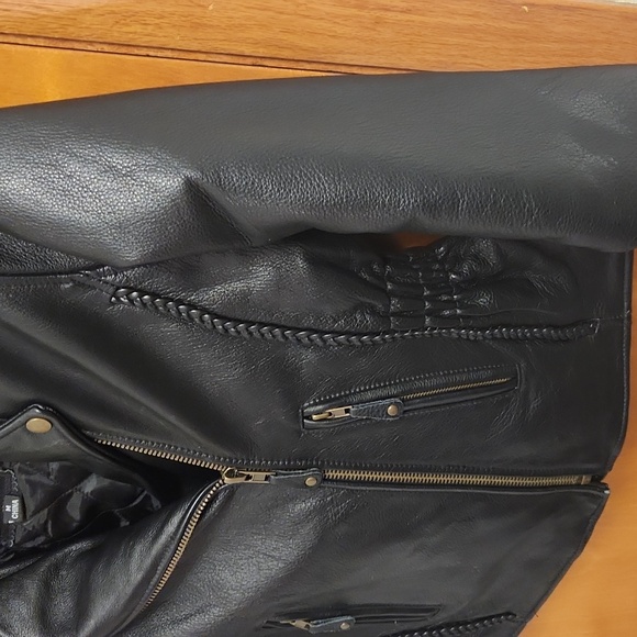 Womens Leather Jacket, American Rider, Medium - Picture 4 of 7